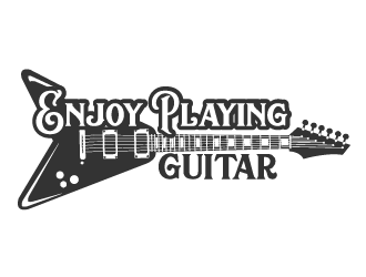 Enjoy Playing Guitar logo design by axel182