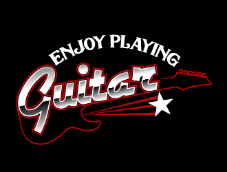 Enjoy Playing Guitar logo design by axel182