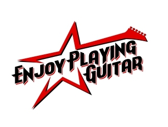 Enjoy Playing Guitar logo design by b3no