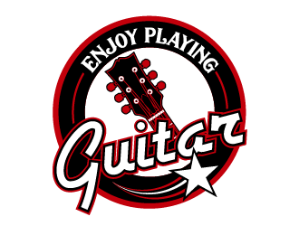 Enjoy Playing Guitar logo design by axel182