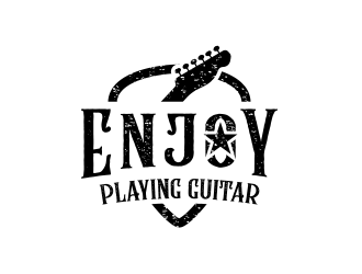 Enjoy Playing Guitar logo design by keylogo