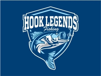 Hook Legends Fishing logo design by Alfatih05