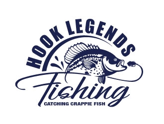 Hook Legends Fishing logo design by invento