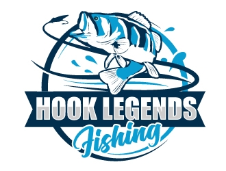 Hook Legends Fishing logo design by AamirKhan
