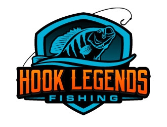 Hook Legends Fishing logo design by daywalker