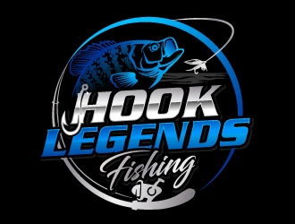 Hook Legends Fishing logo design by jaize