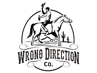 Wrong Direction  logo design by haze