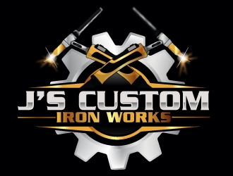J’s Custom Iron Works logo design by AamirKhan