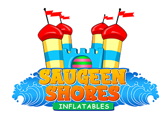 Saugeen Shores Inflatables logo design by 3Dlogos