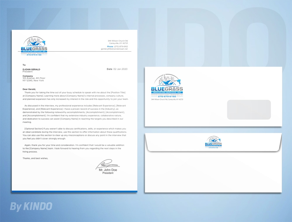 Bluegrass Insulating Services, Inc logo design by Kindo