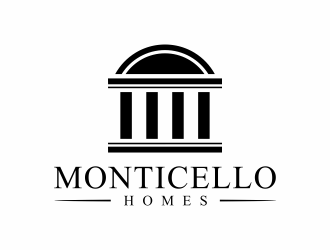 Monticello Homes logo design by Msinur