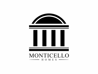 Monticello Homes logo design by Msinur