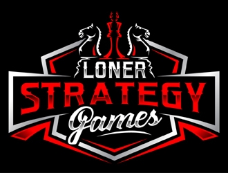 Loner Strategy Games logo design by MAXR