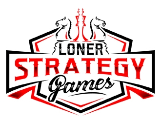 Loner Strategy Games logo design by MAXR