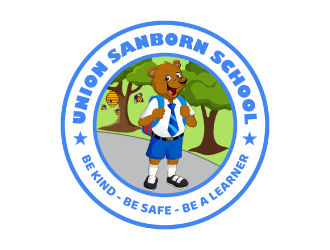 Union Sanborn School logo design by nona
