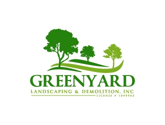 Greenyard Landscaping & Demolition, Inc logo design by Erasedink