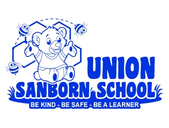 Union Sanborn School logo design by uttam
