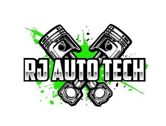 RJ Auto Tech logo design by AamirKhan
