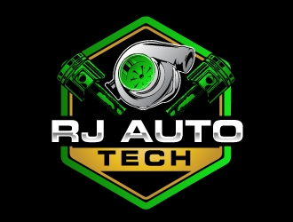 RJ Auto Tech logo design by AamirKhan