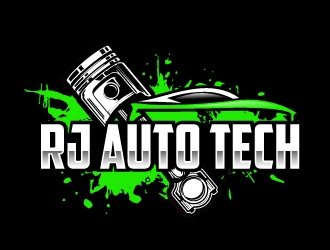 RJ Auto Tech logo design by AamirKhan