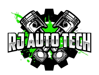 RJ Auto Tech logo design by AamirKhan