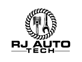 RJ Auto Tech logo design by AamirKhan