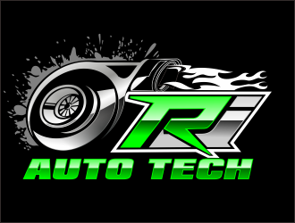 RJ Auto Tech logo design by bosbejo