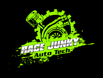 RJ Auto Tech logo design by beejo