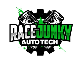 RJ Auto Tech logo design by AamirKhan