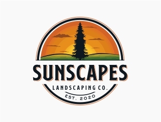 Sunscapes Landscaping Co. logo design by Alfatih05