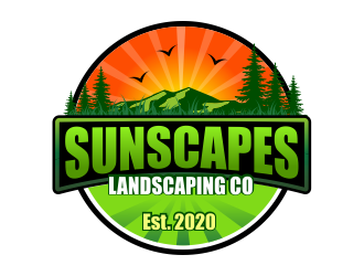 Sunscapes Landscaping Co. logo design by Girly
