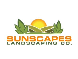 Sunscapes Landscaping Co. logo design by AamirKhan