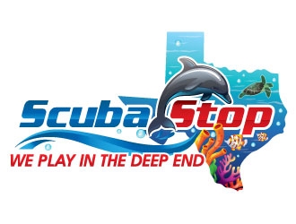 ScubaStop logo design by invento