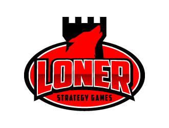 Loner Strategy Games logo design by denfransko