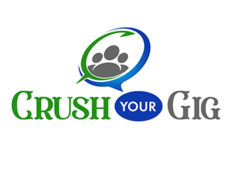 Crush Your Gig logo design by 3Dlogos