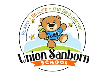 Union Sanborn School logo design by veron