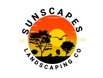 Sunscapes Landscaping Co. logo design by drifelm