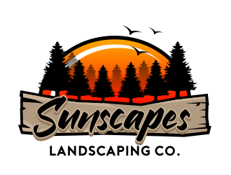 Sunscapes Landscaping Co. logo design by serprimero