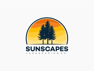 Sunscapes Landscaping Co. logo design by Alfatih05