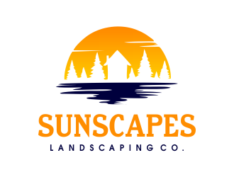 Sunscapes Landscaping Co. logo design by JessicaLopes