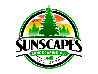 Sunscapes Landscaping Co. logo design by jaize