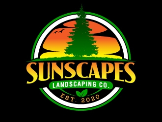 Sunscapes Landscaping Co. logo design by jaize
