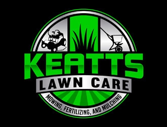 Keatts Lawn Care logo design by DreamLogoDesign