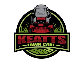 Keatts Lawn Care logo design by DreamLogoDesign