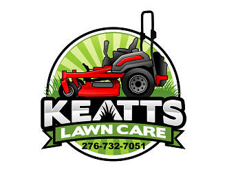 Keatts Lawn Care logo design by haze