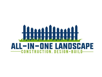 All-In-One Landscape Construction. Design-Build logo design by AamirKhan