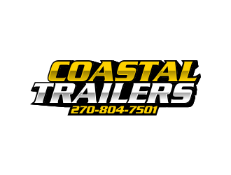 Coastal Trailers  logo design by Girly