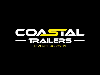 Coastal Trailers  logo design by wongndeso