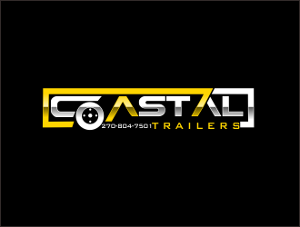 Coastal Trailers  logo design by bosbejo
