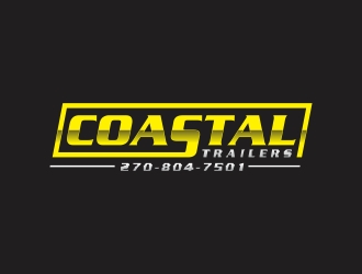 Coastal Trailers  logo design by rokenrol